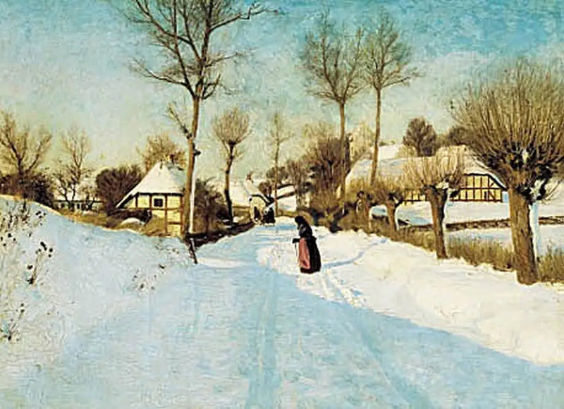 Het dorp in de winter. - H. A. Brendekilde

Source:
Le village en hiver. - H. A. Brendekilde