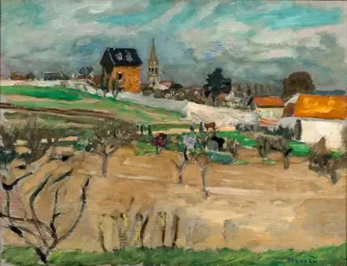 Het dorp gezien vanuit het platteland - Pierre Bonnard