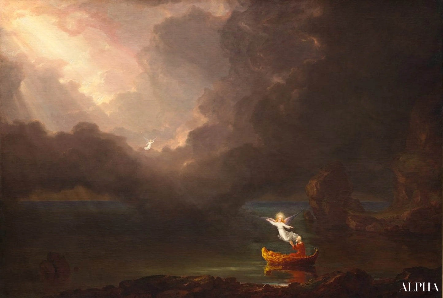 De reis van het leven: De ouderdom - Thomas Cole - Reproducties van schilderijen en hoogwaardige schilderijen