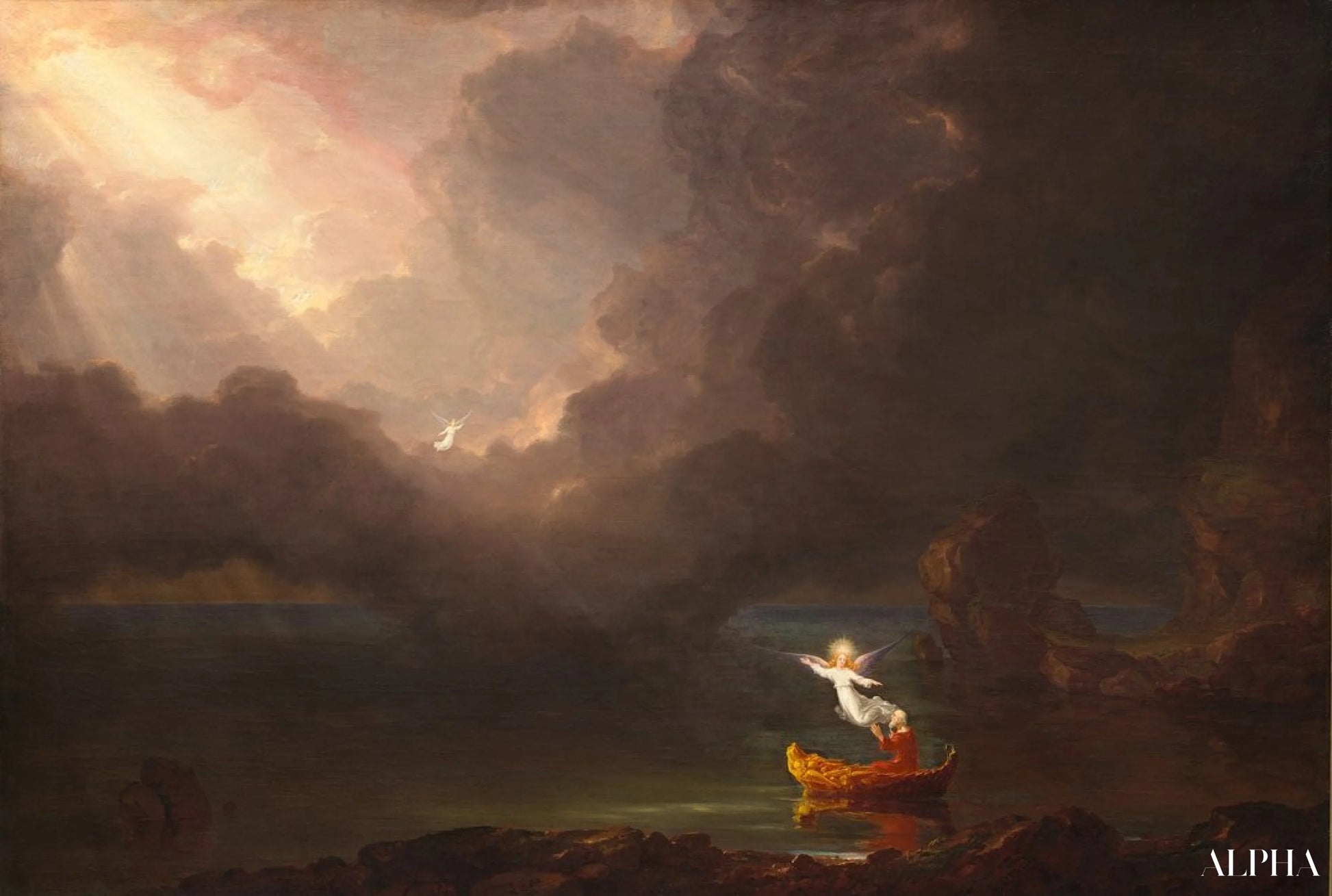 De reis van het leven: De ouderdom - Thomas Cole - Reproducties van schilderijen en hoogwaardige schilderijen