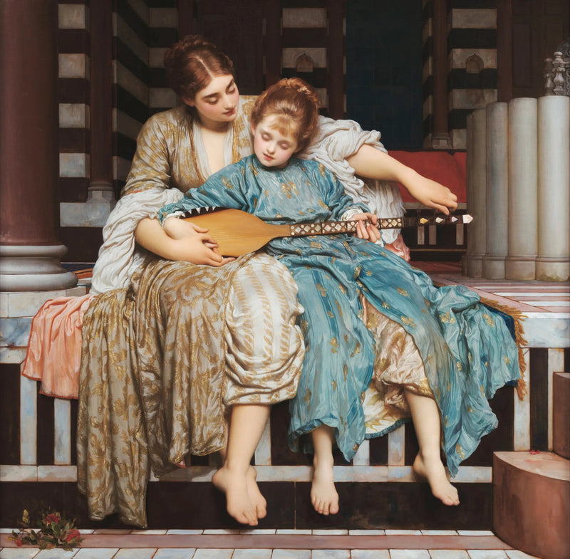 Muziekles - Frederic Leighton

Source:
Leçon de musique - Frederic Leighton