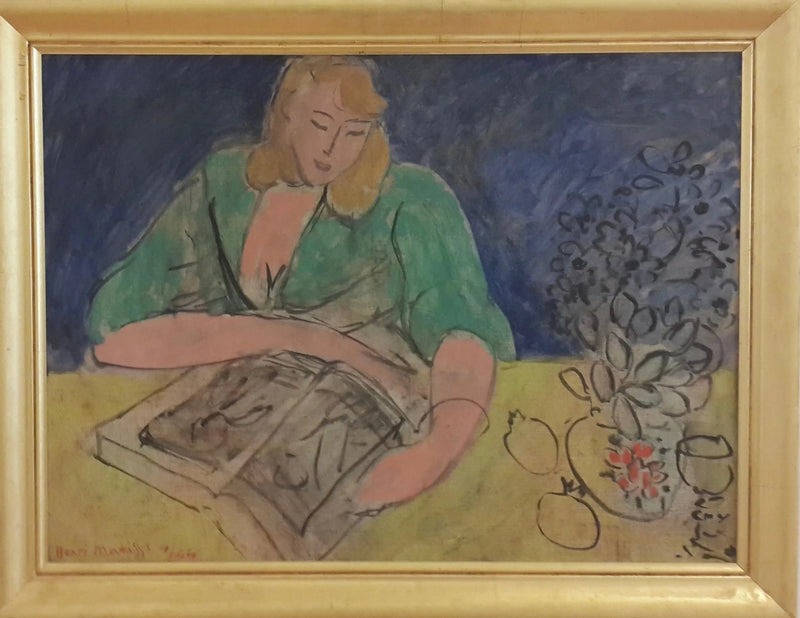 Lezeres aan de gele tafel - Henri Matisse