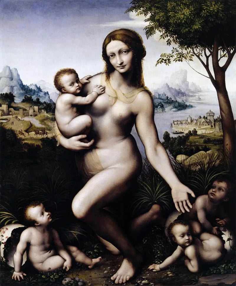 Leda met haar kinderen - Leonardo da Vinci