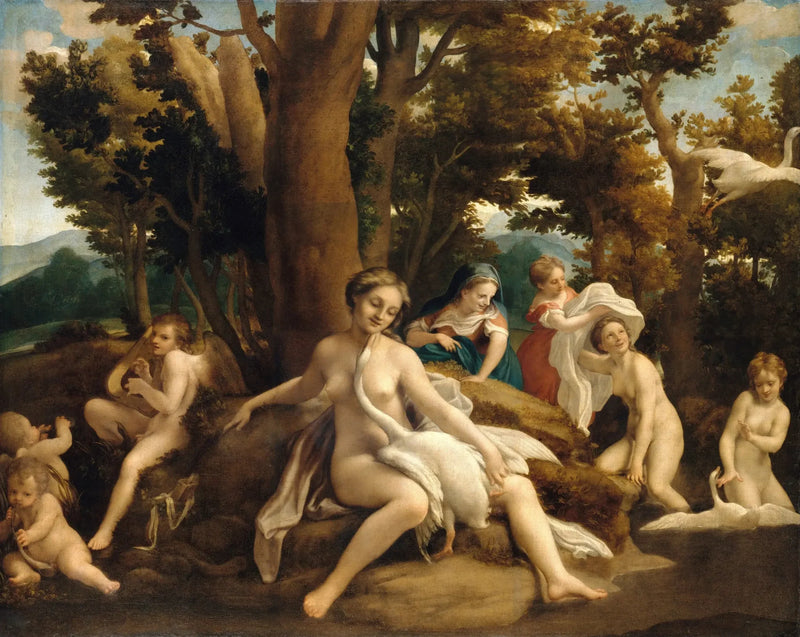 Leda en de Zwaan - Antonio da Correggio