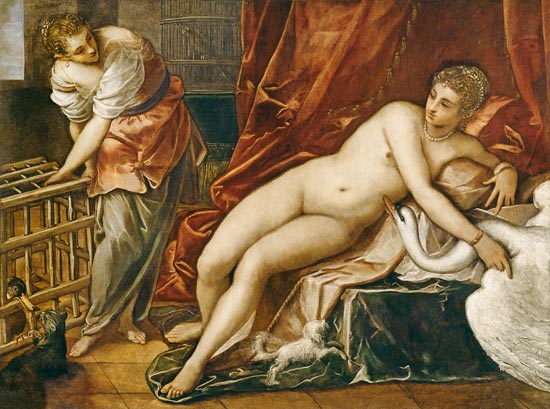 Leda en de Zwaan - Jacopo Tintoretto