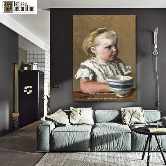 L'Enfant a la tasse - Tableau Monet - Reproductions de tableaux et peintures haut de gamme