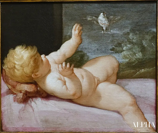 L’enfant Jésus au pinson - Guido Reni Reproductions de tableaux à la peinture à l’huile