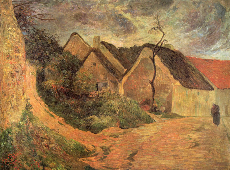 De Toegang van Osny bij stormachtig weer - Paul Gauguin