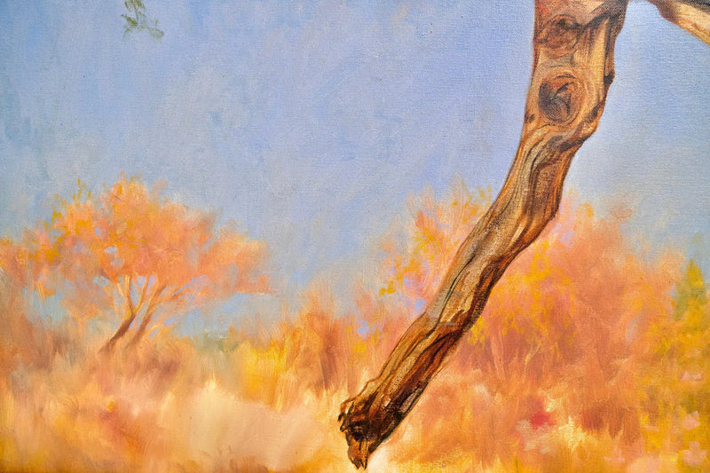 Luipaard in een boom | 150x100cm