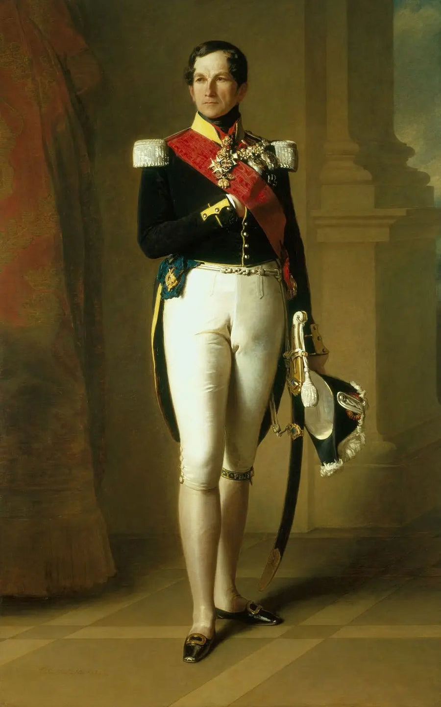 Léopold I, koning der Belgen (1790-1865) - Franz Xaver Winterhalter

Source:
Léopold Ier, roi des Belges (1790-1865) - Franz Xaver Winterhalter