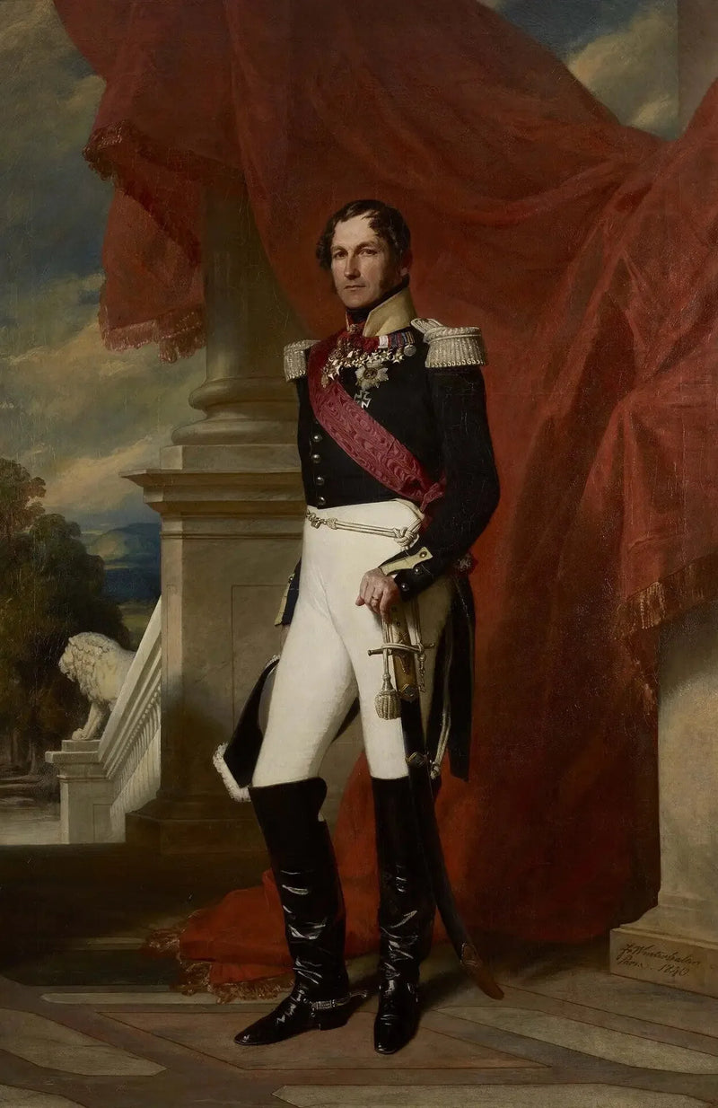 Léopold I, koning der Belgen - Franz Xaver Winterhalter

Source:
Léopold Ier, roi des Belges - Franz Xaver Winterhalter