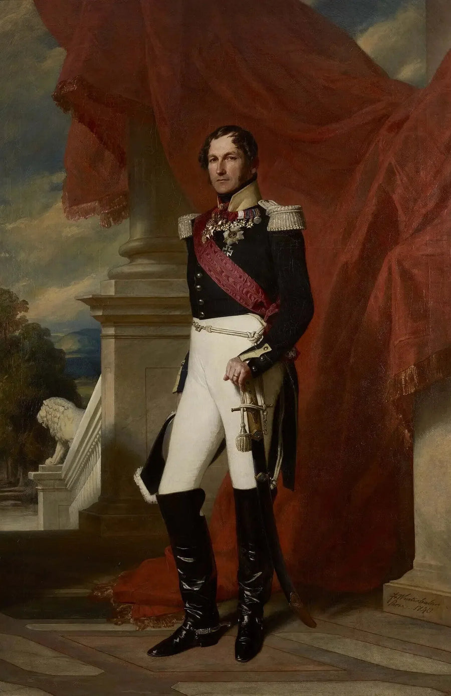 Léopold I, koning der Belgen - Franz Xaver Winterhalter

Source:
Léopold Ier, roi des Belges - Franz Xaver Winterhalter