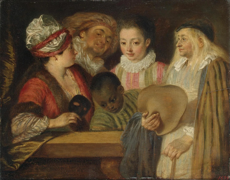 De acteurs van de Comédie-Française - Antoine Watteau