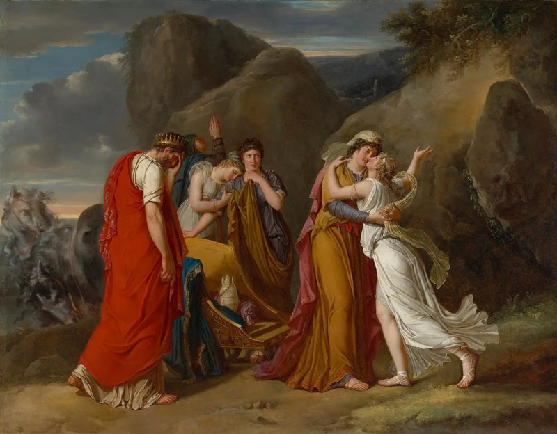 De Afscheid van Psyché van haar familie - Marie-Guillemine Benoist
