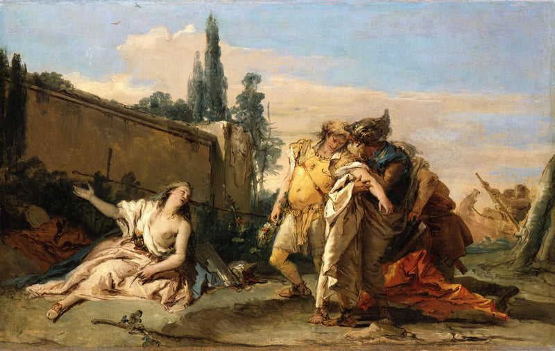 De afscheid van Rinaldo aan Armida - Giovanni Battista Tiepolo