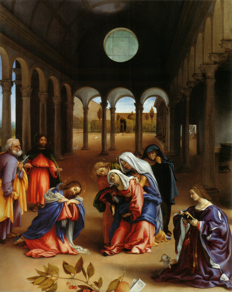 De Afscheid van Christus van zijn moeder - Lorenzo Lotto