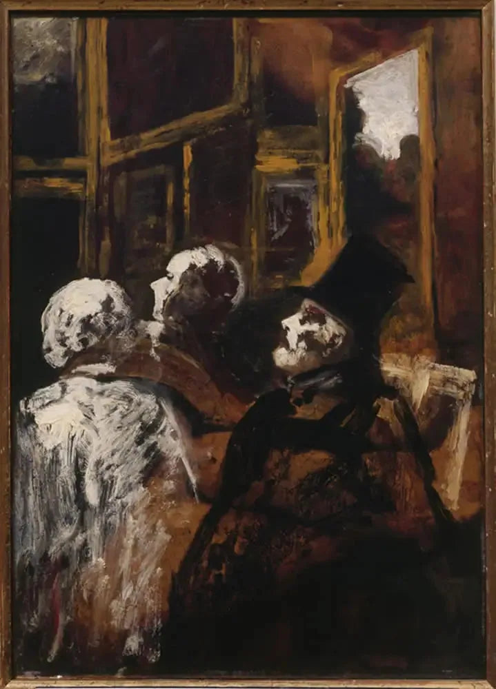 De Amateurs van Schilderijen - Honoré Daumier