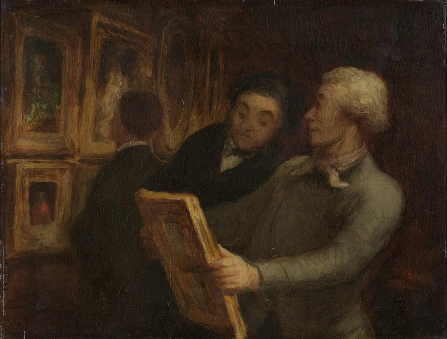 De liefhebbers van schilderkunst - Honoré Daumier