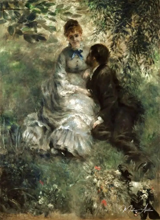 Les amoureux - Pierre-Auguste Renoir - Reproductions de tableaux et peintures haut de gamme