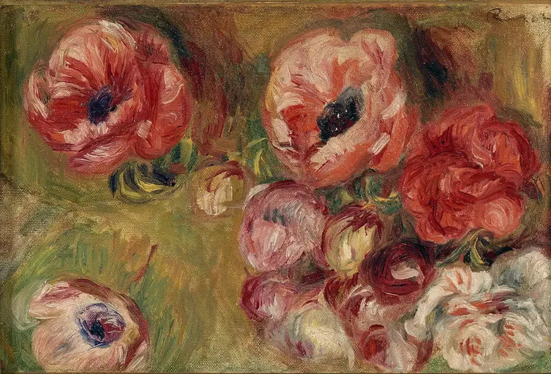 De anemonen - Pierre-Auguste Renoir