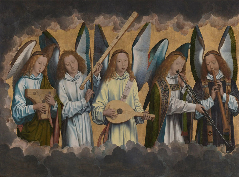 De muzikale engelen - Hans Memling