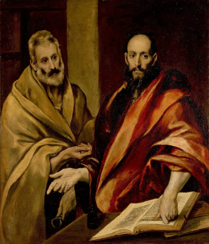 De Apostelen Petrus en Paulus - El Greco