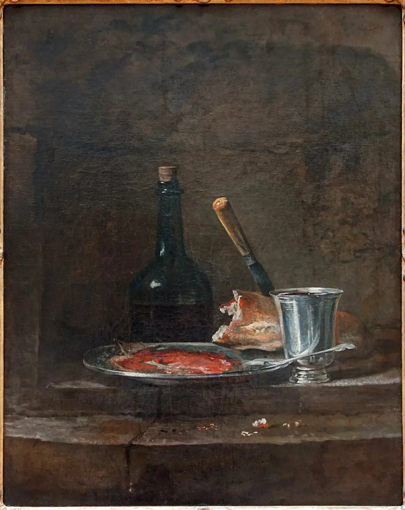 De grondlagen van een lunch - Jean Simeón Chardin