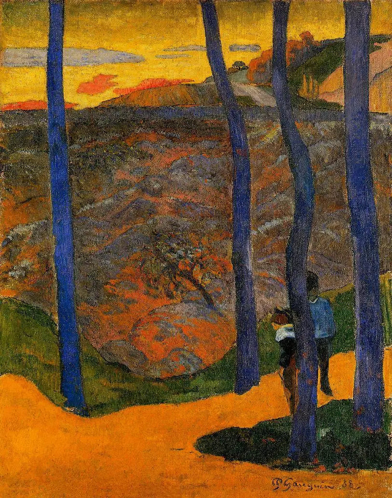 De blauwe bomen (Je zult er passeren, de mooie) - Paul Gauguin