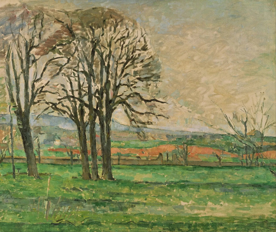 De ontblote bomen van Jas de Bouffan - Paul Cézanne