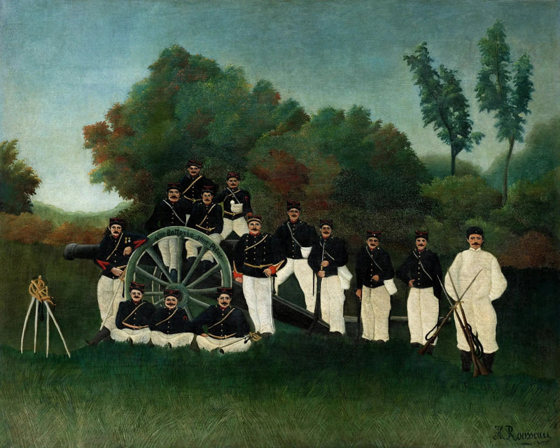 De Artilleristen - Henri Rousseau