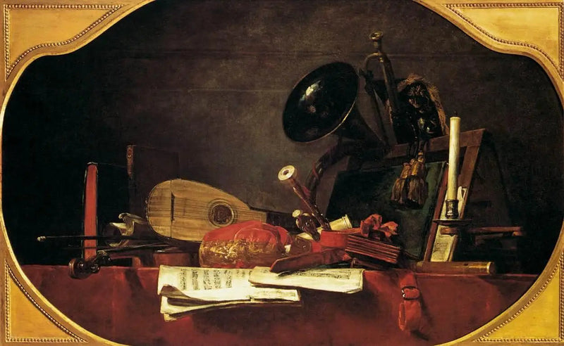 De attributen van de muziek - Jean Simeón Chardin