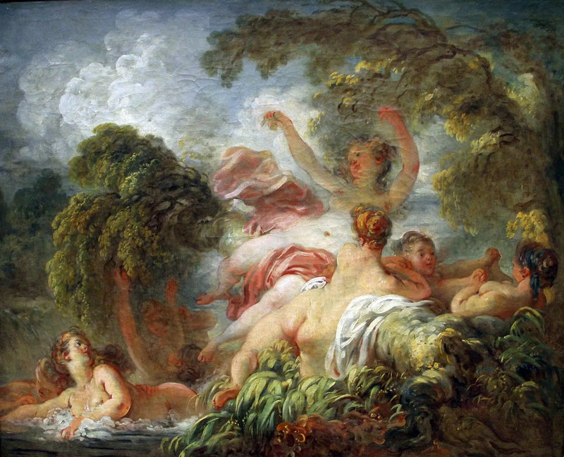 De badende vrouwen - Jean-Honoré Fragonard