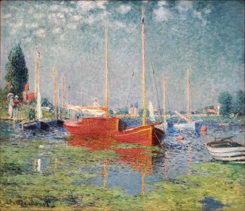 De rode boten, Argenteuil - Claude Monet