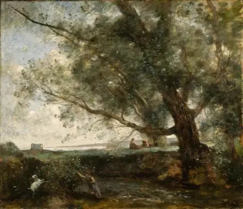 De herders van Arcadië - Jean-Baptiste Camille Corot