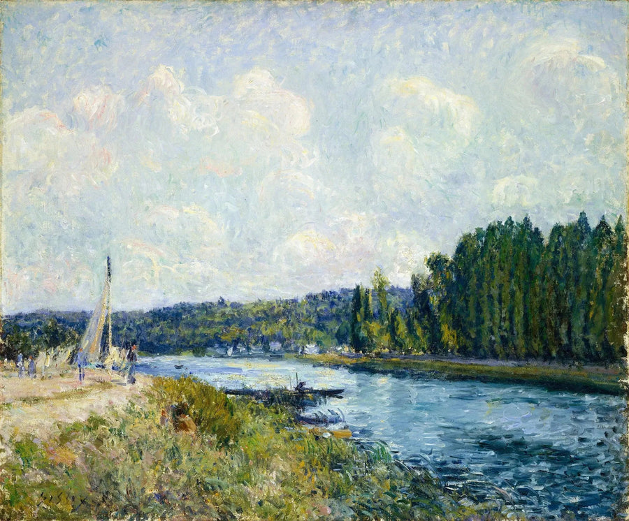 De Oever van de Oise - Alfred Sisley