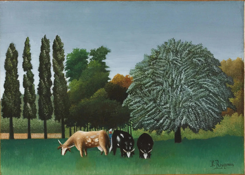 De oevers van de Oise - Henri Rousseau