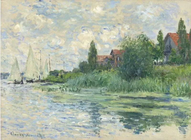 De oevers van de Seine in Petit-Gennevilliers - Claude Monet