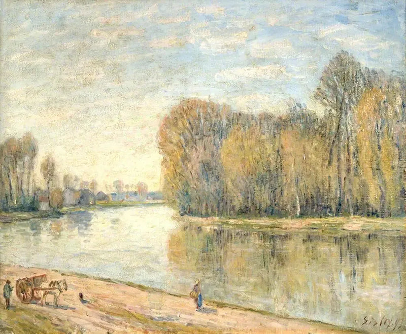 De Oevers van de Loing - Alfred Sisley