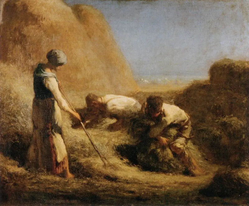 Het hooi-ploegers - Jean-François Millet