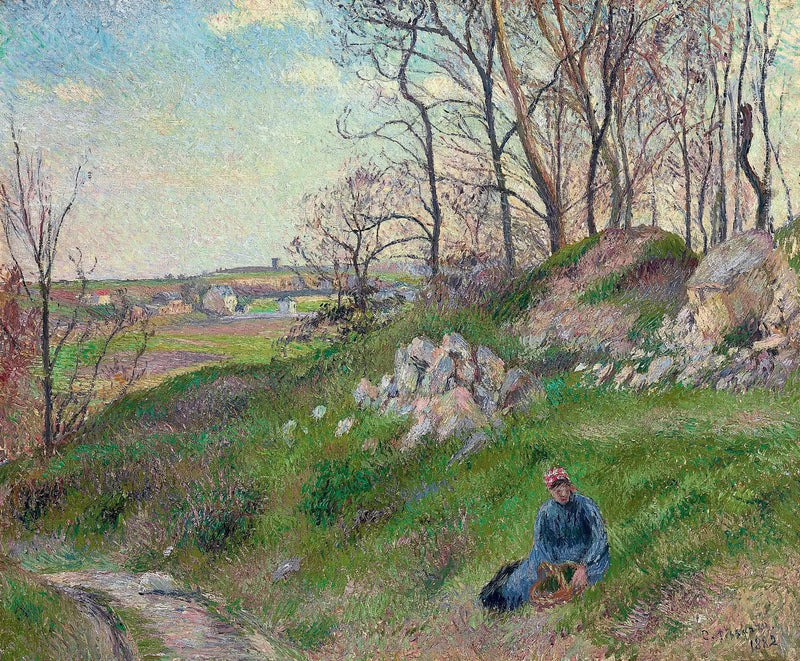 De koolvelden, Pontoise - Camille Pissarro