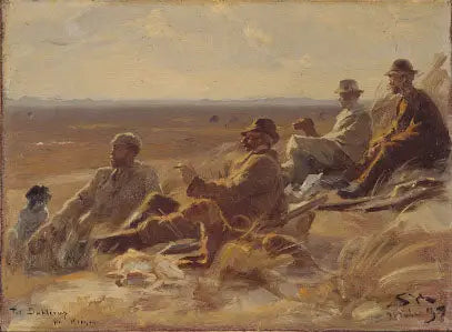 De jagers van Skagen (kleine versie) - Peder Severin Krøyer