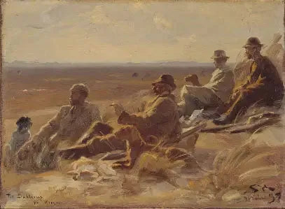 De jagers van Skagen (kleine versie) - Peder Severin Krøyer