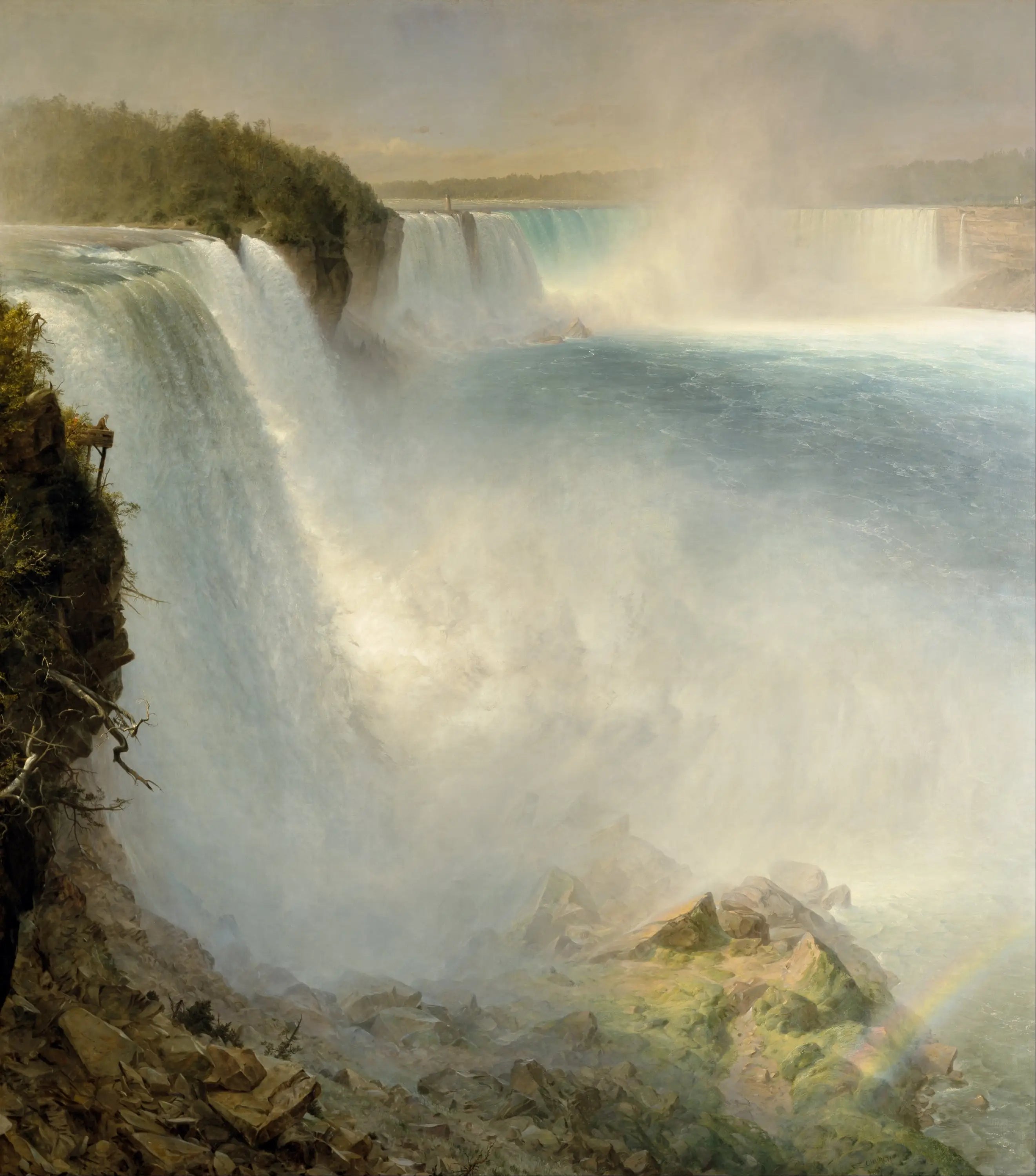 Les Chutes du Niagara depuis le côté américain - Frederic Edwin Church - Alpha Reproduction