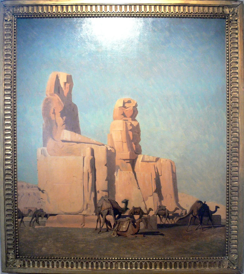 De Kolossen van Thebe, Memnon en Sesostris - Jean-Léon Gérôme