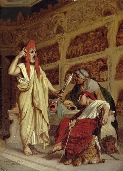De Komedianten - Jean-Léon Gérôme