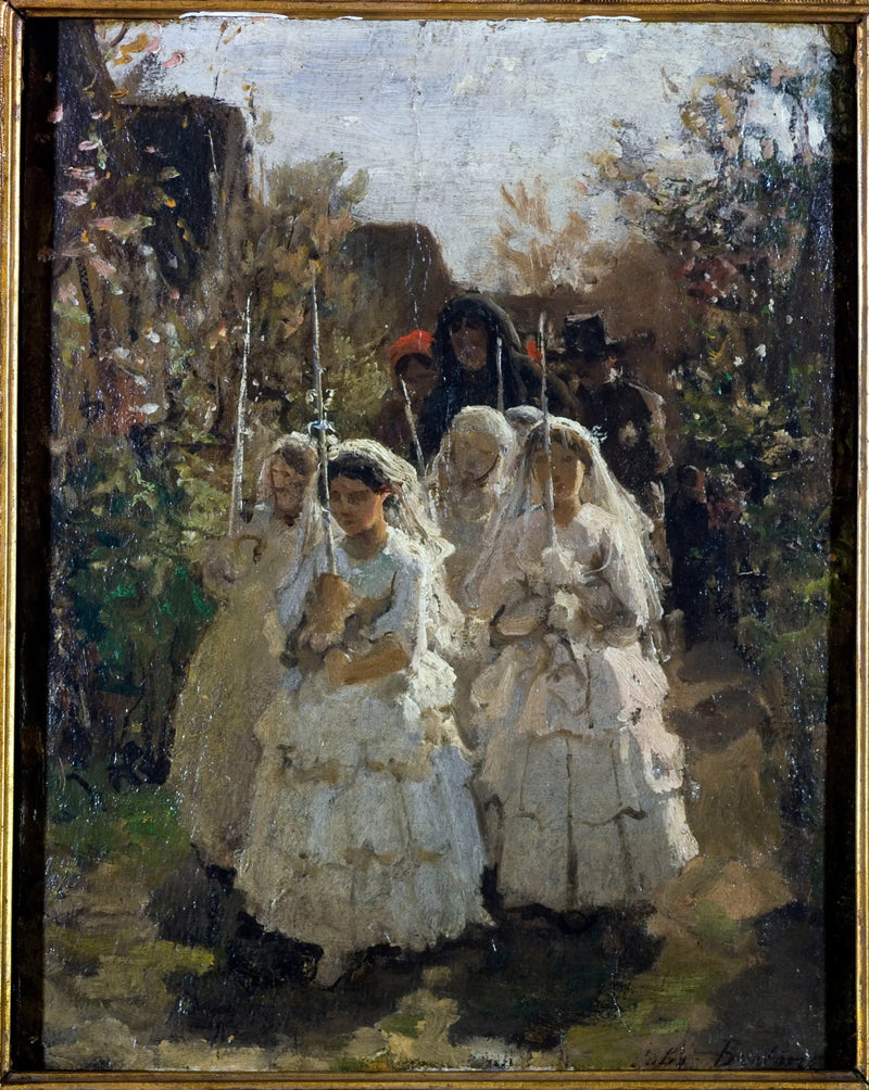 De communiantes in Courrières - Jules Breton
