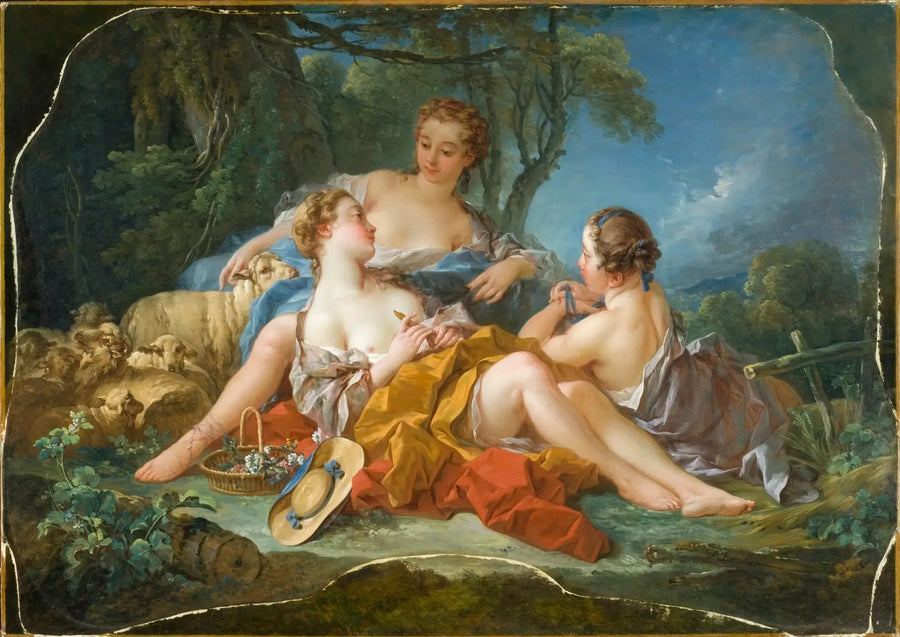 De vertrouwelijke pastorale scènes - François Boucher