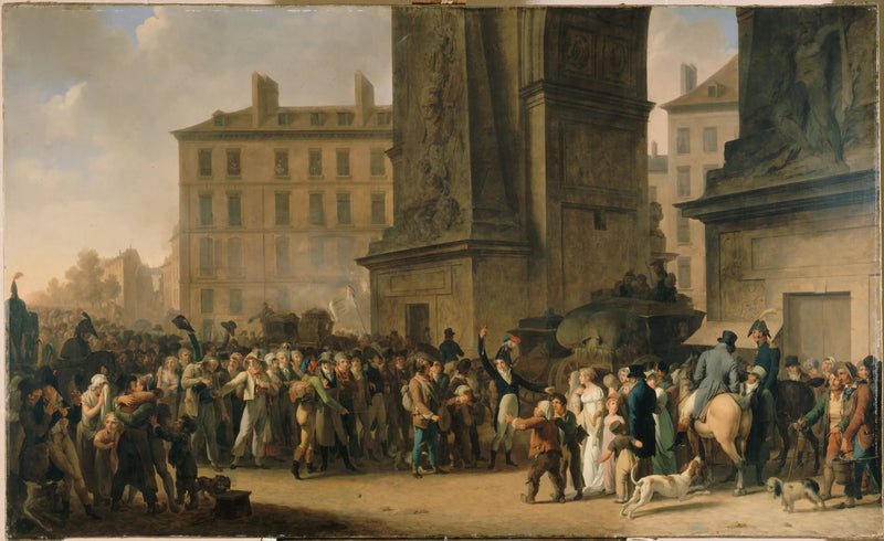 De conscrits van 1807 marcheren voor de poort Saint-Denis - Louis-Léopold Boilly

Source:
Les Conscrits de 1807 défilant devant la porte Saint-Denis - Louis-Léopold Boilly