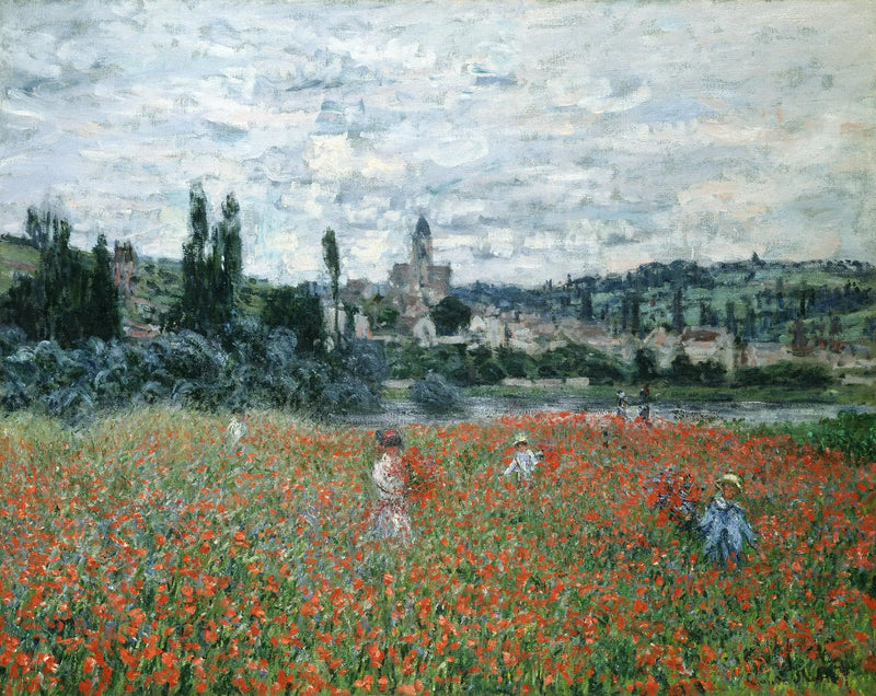 De klaprozen bij Vétheuil - Claude Monet
