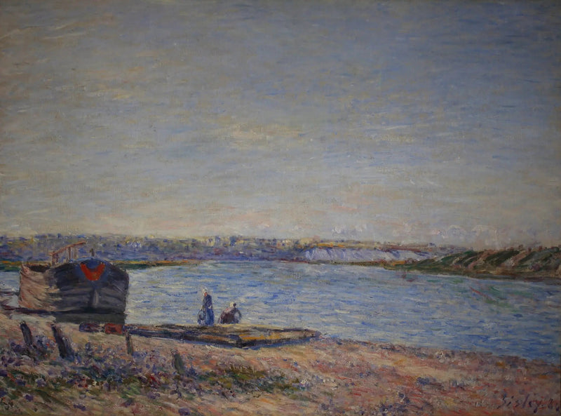 De Heuvels van Veneux, gezien vanuit Saint Mammès - Alfred Sisley